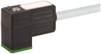 Connecteur pour électrovanne forme  C 8 mm, 110 VAC avec LED et 