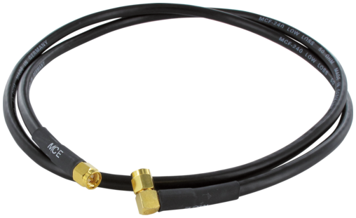 Antenna cable 0° to 90° - 10 m - SMA 